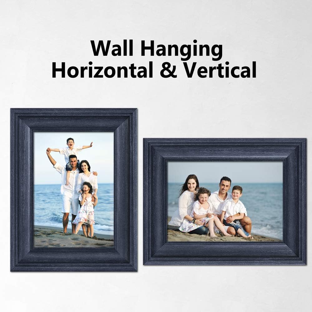 LaVie Home 8x8 Picture Frames (1 Pack, Gold) Square Photo Frame Set with High Definition Glass for Wall Mount & Table Top Display