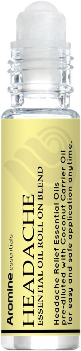 Peppermint Essential Oil Roll On, Pre-Diluted 10ml (Pack of 2). Premium Quality, Therapeutic Grade Topical Ready Aromatherapy Oil