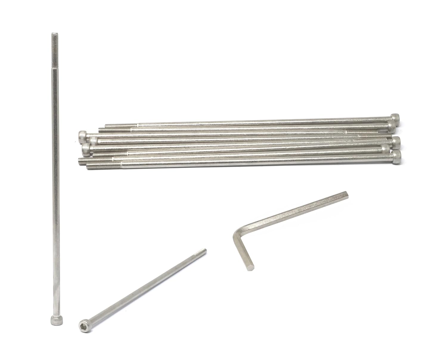 iexcell 20 Pcs M8 x 30/35/40/45/50 mm Stainless Steel 304 Hex Socket Head Cap Screws Bolts Assortment, Fully Threaded