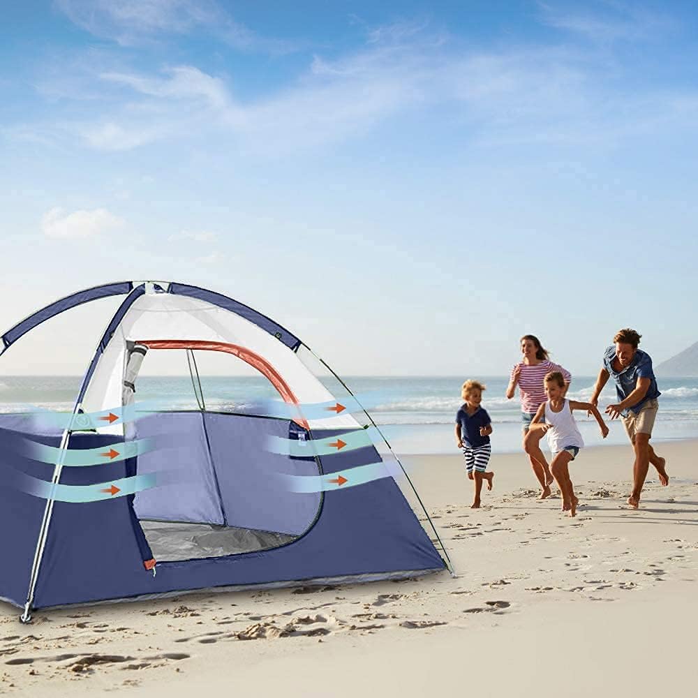 CAMPROS CP 3 Person Tent, Waterproof Dome Tents for Camping with Rainfly