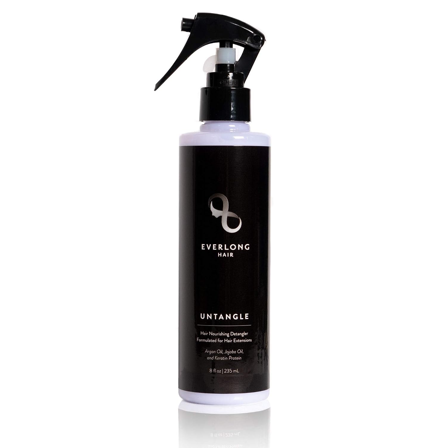 everlong Untangle Leave-in Conditioner Detangler Spray for Hair Extensions & Wigs, Infused with Keratin Protein, Argan and Jojoba Oil