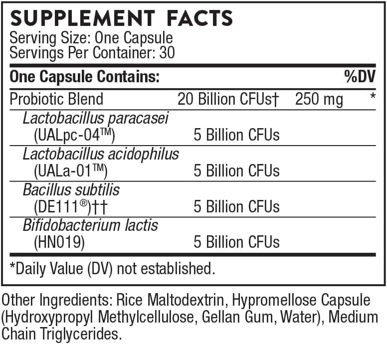 THORNE - FloraSport 20B - Shelf-Stable Probiotic Blend - Supports Gut, Immune & Digestive Health - Occasional Gas, Bloating