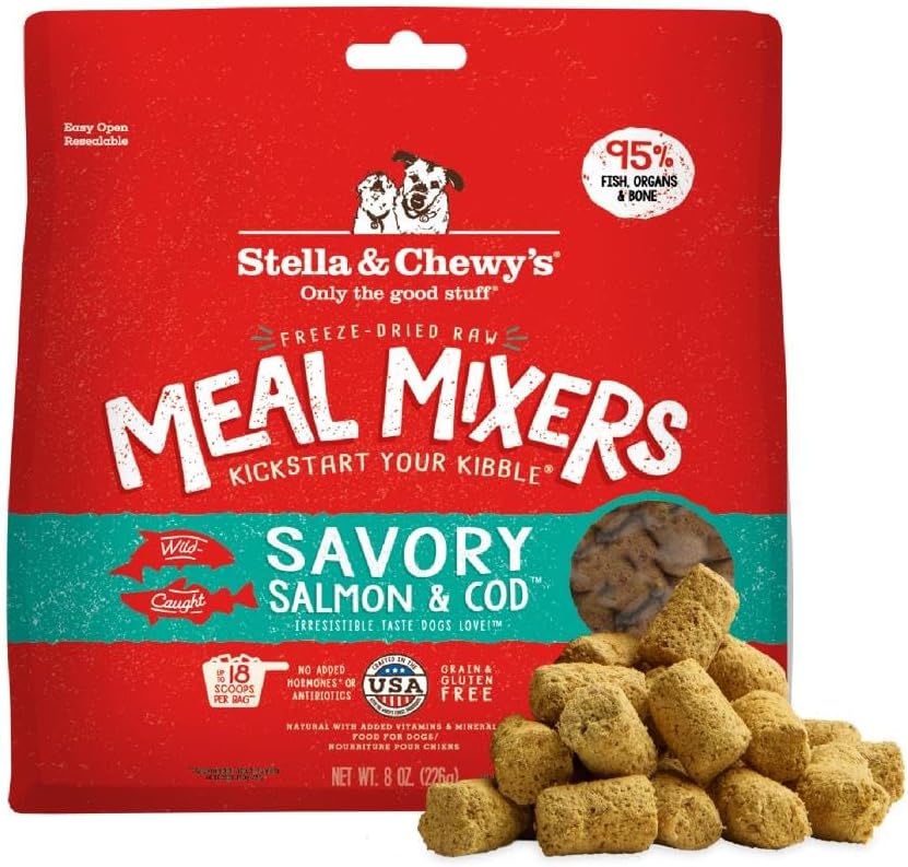 Stella & Chewy's Freeze-Dried Raw Chicken Meal Mixers- Dog Food Topper and Mixer - Made with 95% Cage-Free Chicken, Organs & Bone - Perfect for Picky Eaters - Grain-Free - 3.5oz