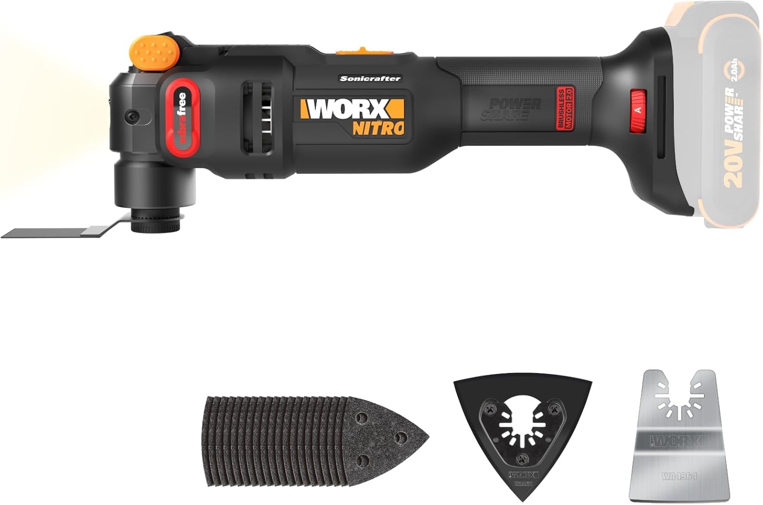 WORX Cordless Oscillating Multi-Tool, 20V Sonicrafter, WX696L