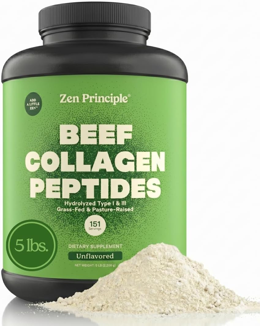 Grass-Fed Agglomerated Hydrolyzed Collagen Peptides 1.5 lb. Anti-Aging Protein for Healthy Hair, Skin & Joints. Paleo Friendly, GMO and Gluten Free, Pasture-Raised Bovine.