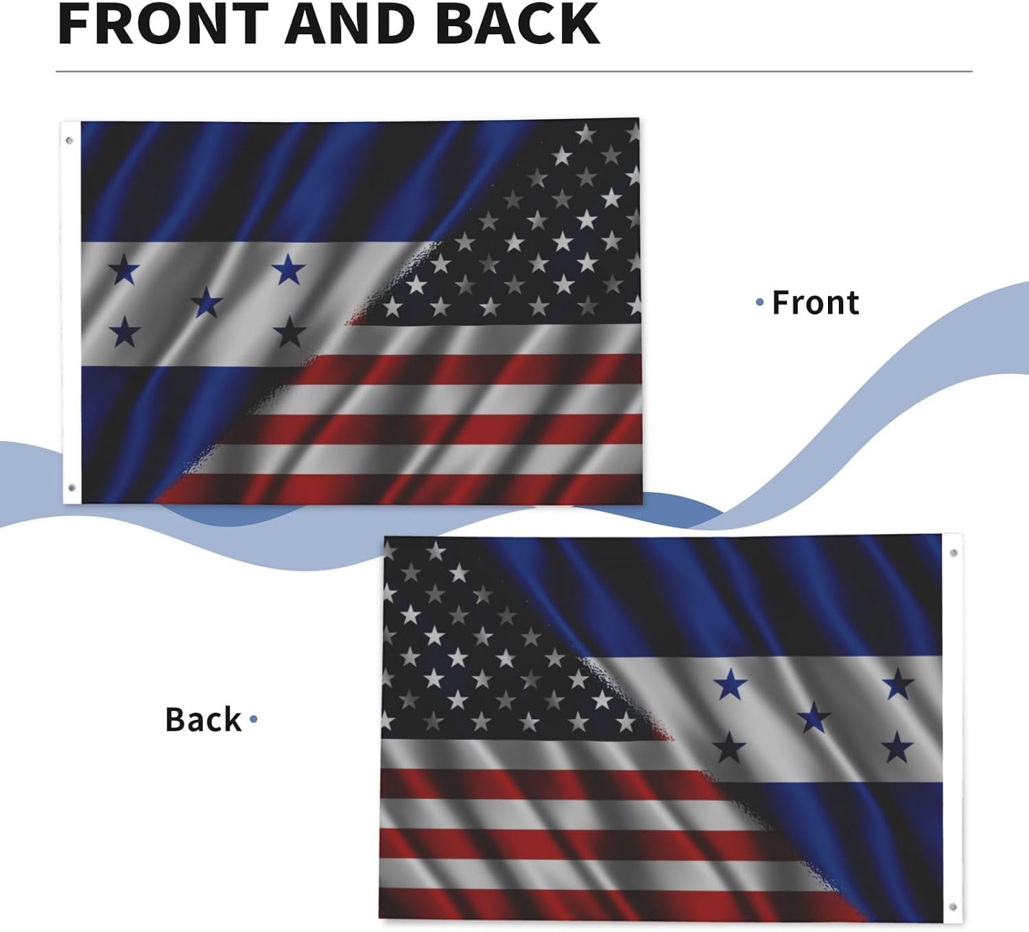 Nicaraguan Nicaragua And American Usa Flag 2x3 Ft Flags Double-Sided Printing Outdoor Indoor Decoration Country Flag 2x3 Foot Polyester Banner