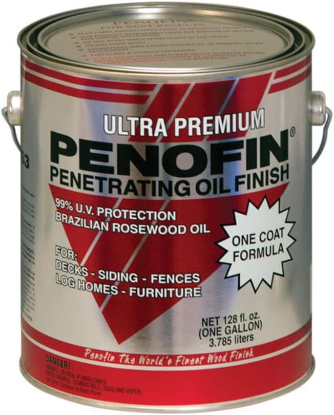 Penofin 1817683 Ultra Premium Transparent Hickory Oil-Based Wood Stain44; 1 gal - Case of 4