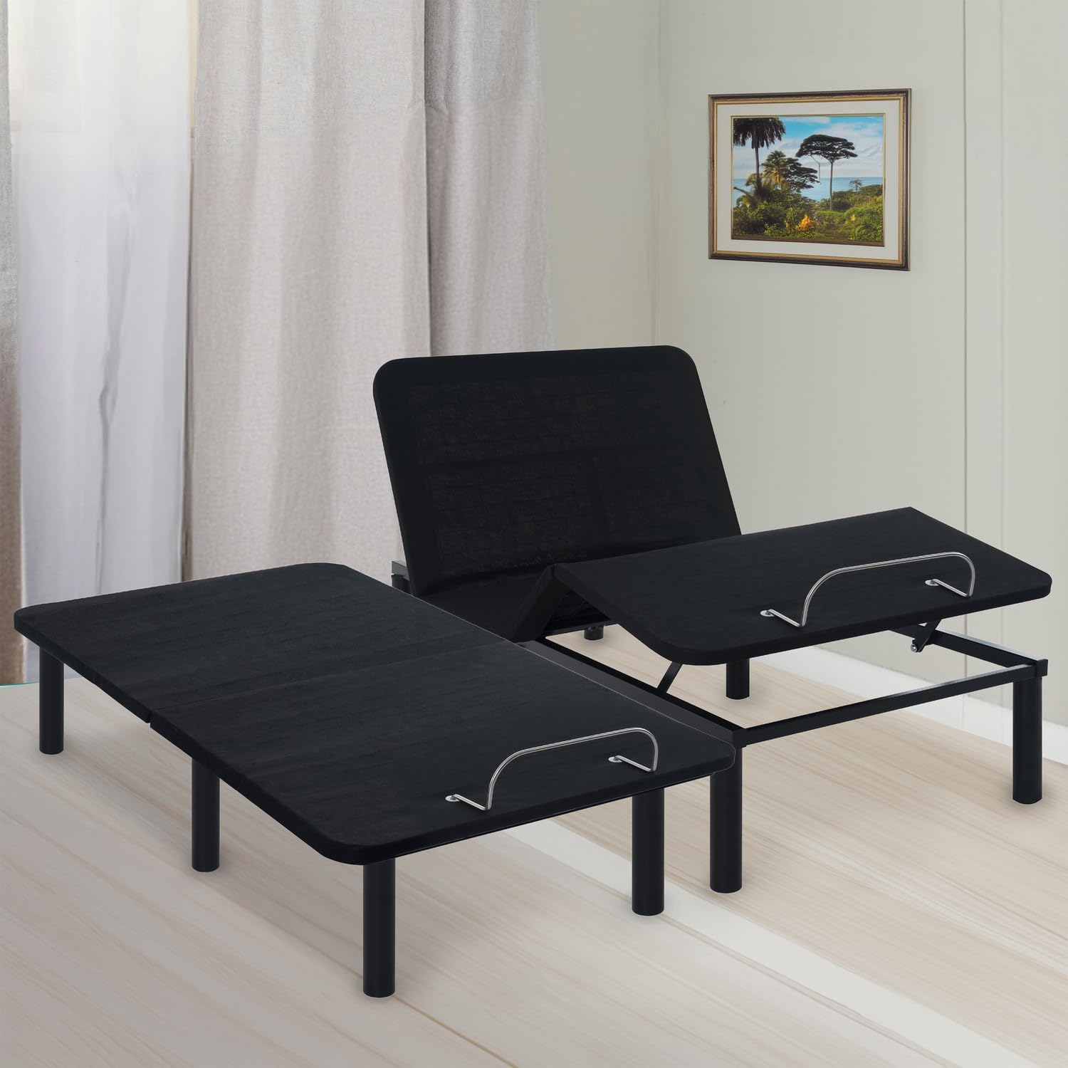Naomi Home Idealbase Twin XL Adjustable Bed Frame with Lumbar Support | Twin Xl Adjustable Bed With Lumbar Support, Head & Foot Incline, Massage, Usb Ports, Wireless Remote & Zero Gravity