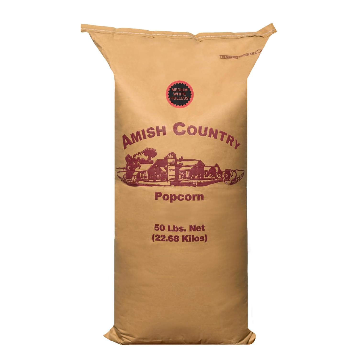Amish Country Popcorn | 6 lb Bag | Medium White Popcorn Kernels | Old Fashioned, Non-GMO and Gluten Free (Medium White - 6 lb Bag)