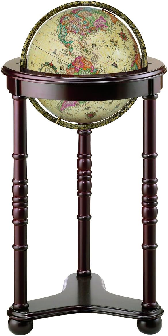 Replogle Globes Lancaster Illuminated Globe, Antique Ocean, 12-Inch Diameter
