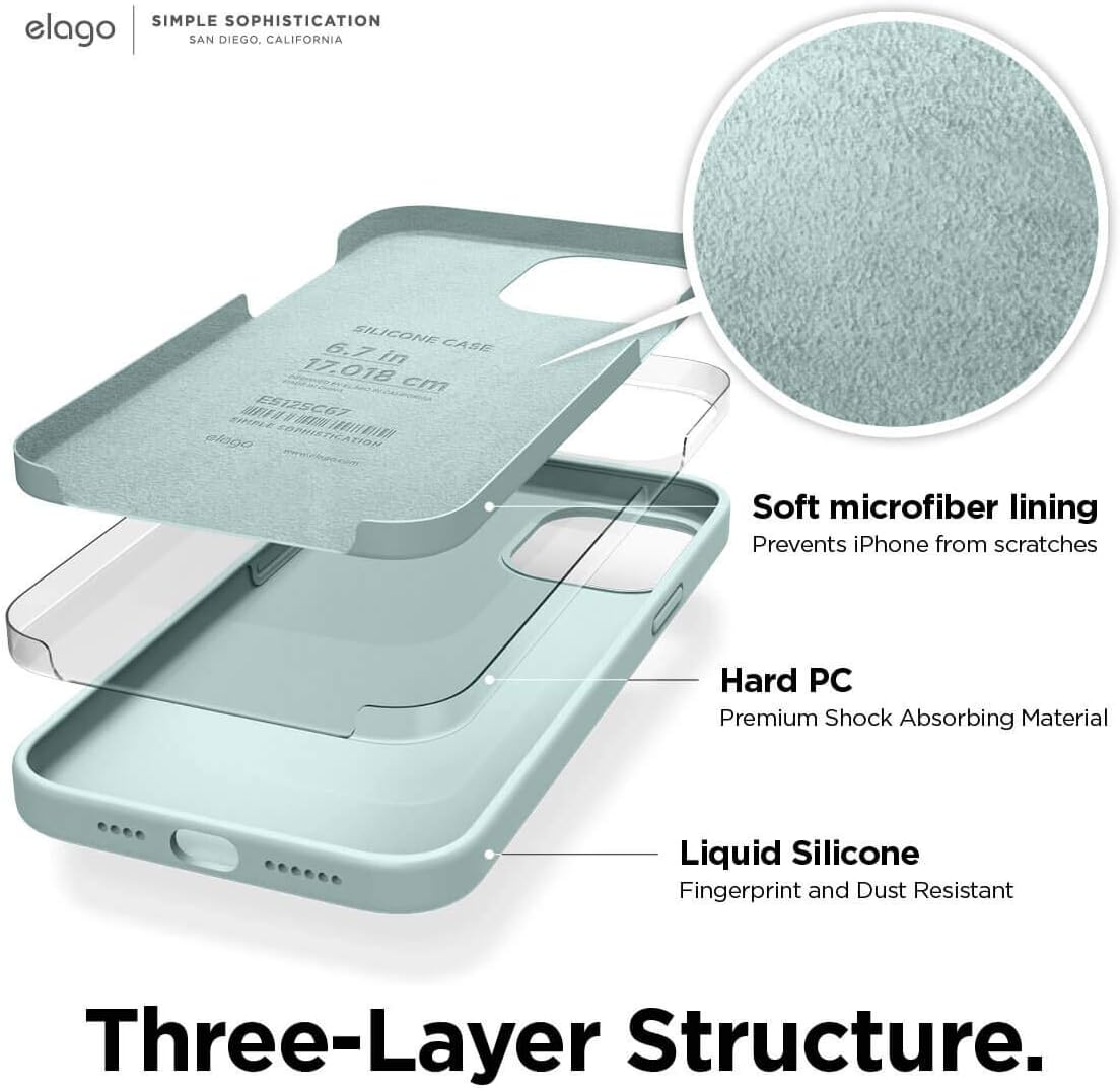 elago Premium Liquid Silicone Case for iPhone 12 Mini Lavender