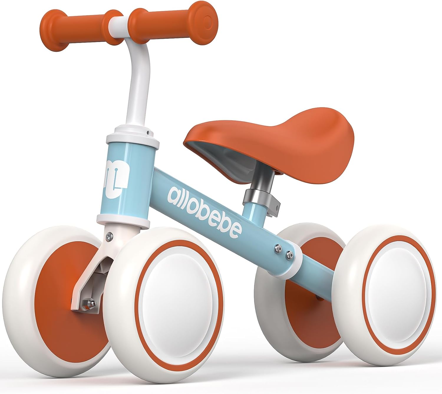 Baby Balance Bike, Cute Toddler Bikes 12-36 Months Gifts for 1 Year Old Girl Bike to Train Baby from Standing to Running with Adjustable Seat Silent & Soft 3 Wheels