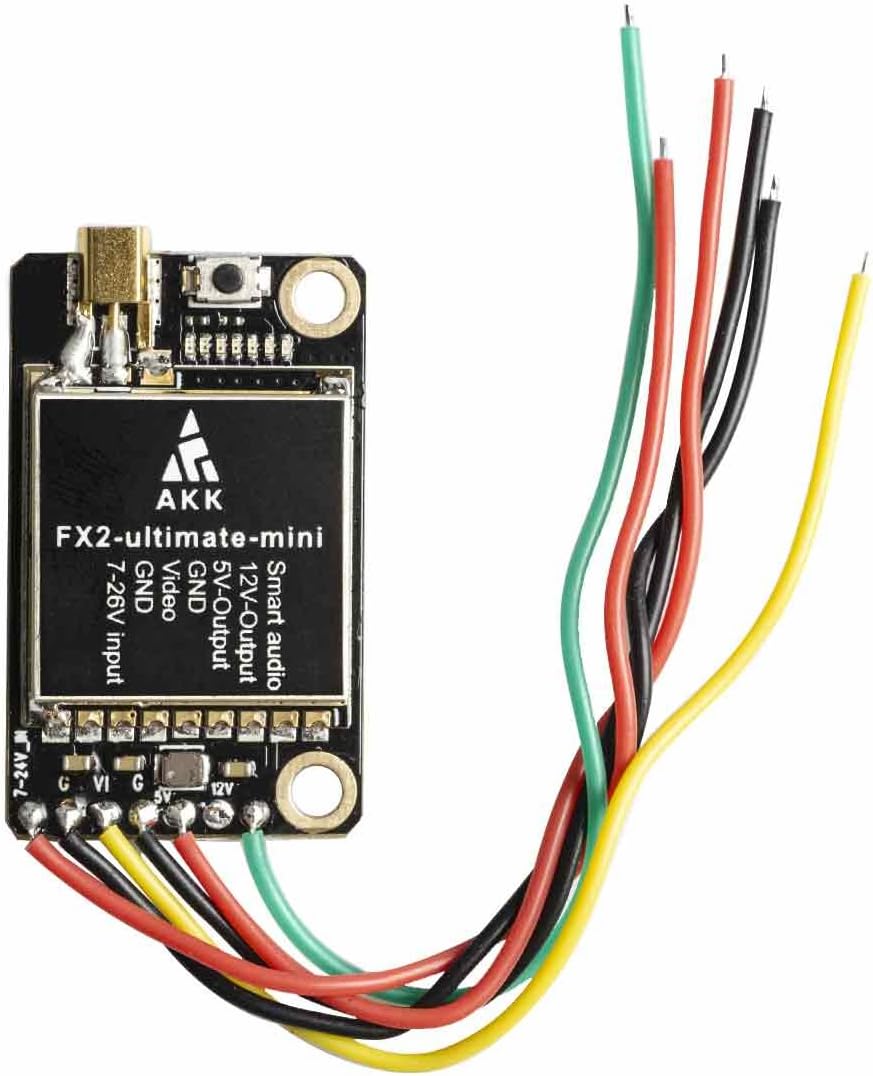AKK FX2-ultimate-mini(US Version) 5.8GHz 37CH Smart Audio VTX Support OSD Configuring via Betaflight Flight Control Board Long Range FPV Transmitter