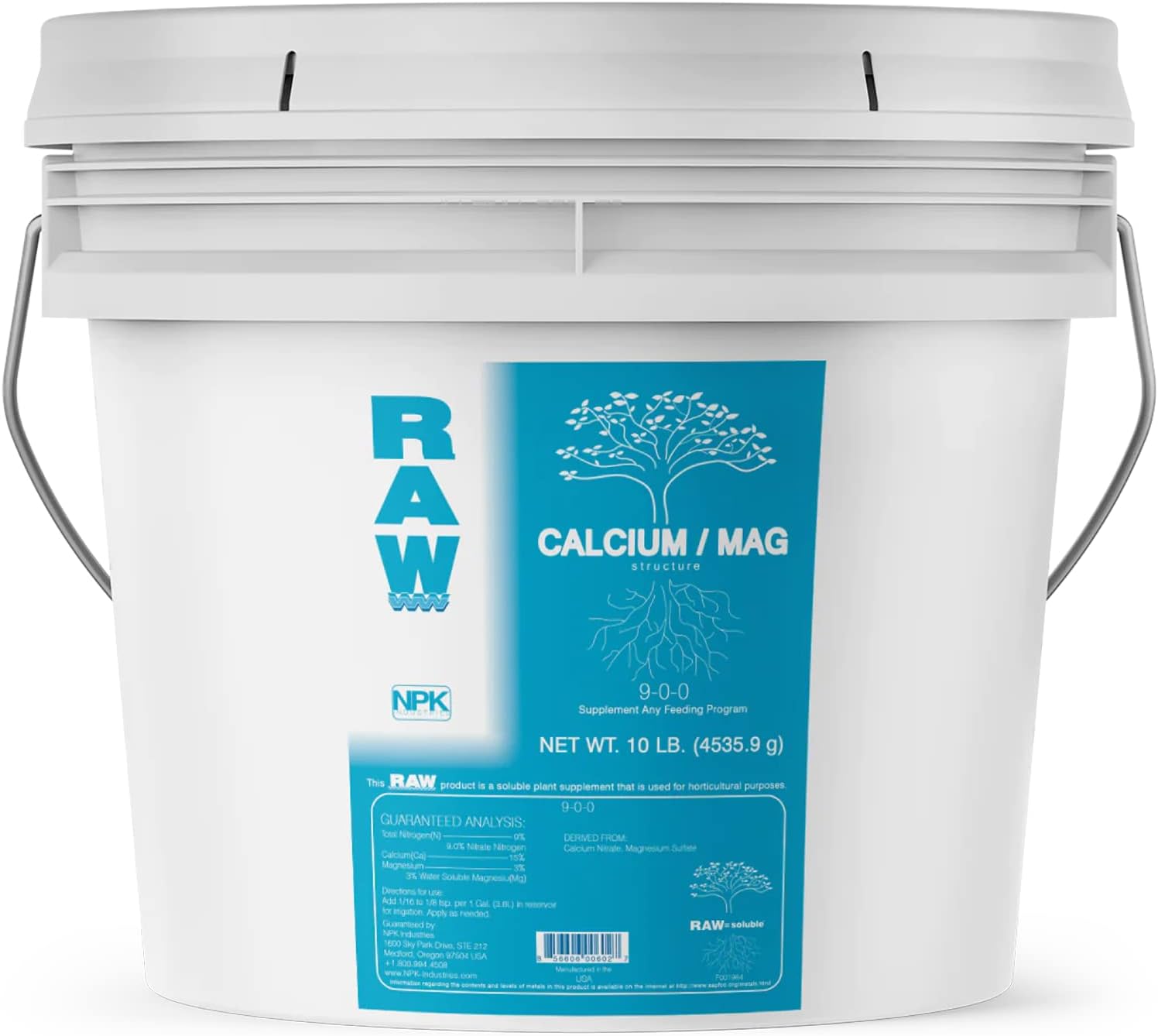 RAW Calcium/Mag 2oz - Essential Combo for Plant Health - Boosts Cell Strength and Nutrient Uptake