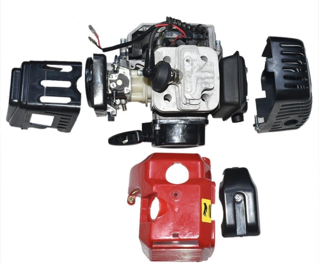 49cc 2-Stroke Engine Motor 17T T8F Gear Box Clutch Drum Bell Housing for 47cc 49cc Mini ATV Quad Pocket Dirt Bike