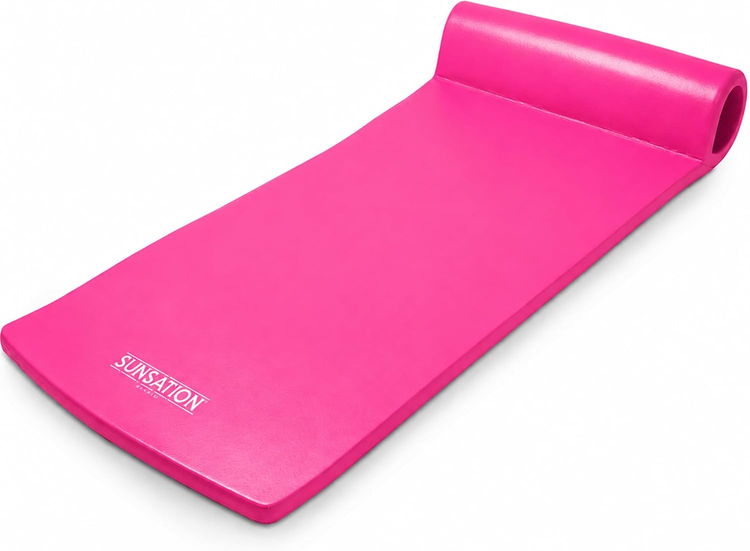 TRC Recreation Sunsation 1.75" Thick Foam Pool Float Lounger w/ Headrest for Lounging & Sunbathing in Swimming Pools, Beaches & Lakes, 70" x 26