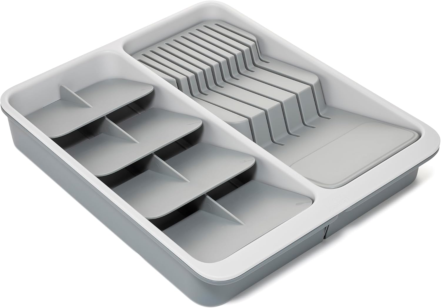 Joseph Joseph DrawerStore Knife Organizer, holds up to 9 knives, Kitchen Organization & Drawer Storage – Compact, Gray