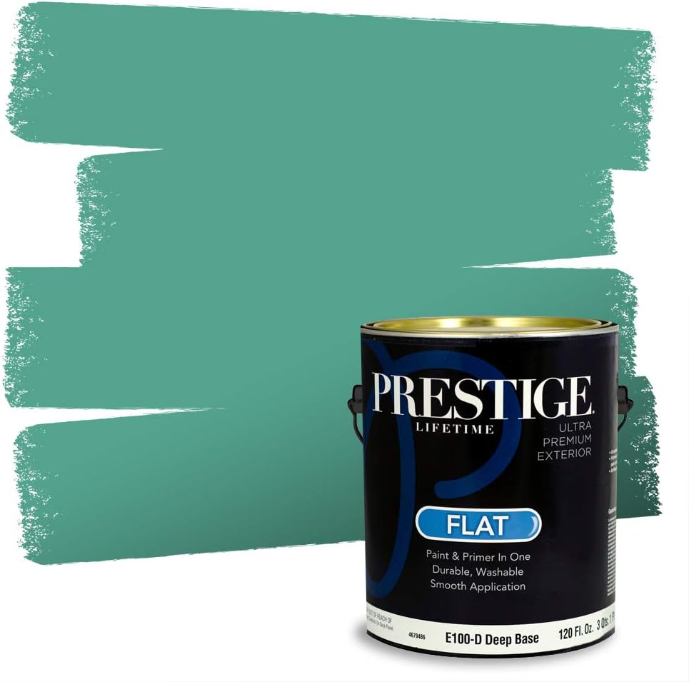 PRESTIGE Paints Exterior Paint and Primer In One, 1-Gallon, Semi-Gloss, Comparable Match of Sherwin Williams* Electric Lime*