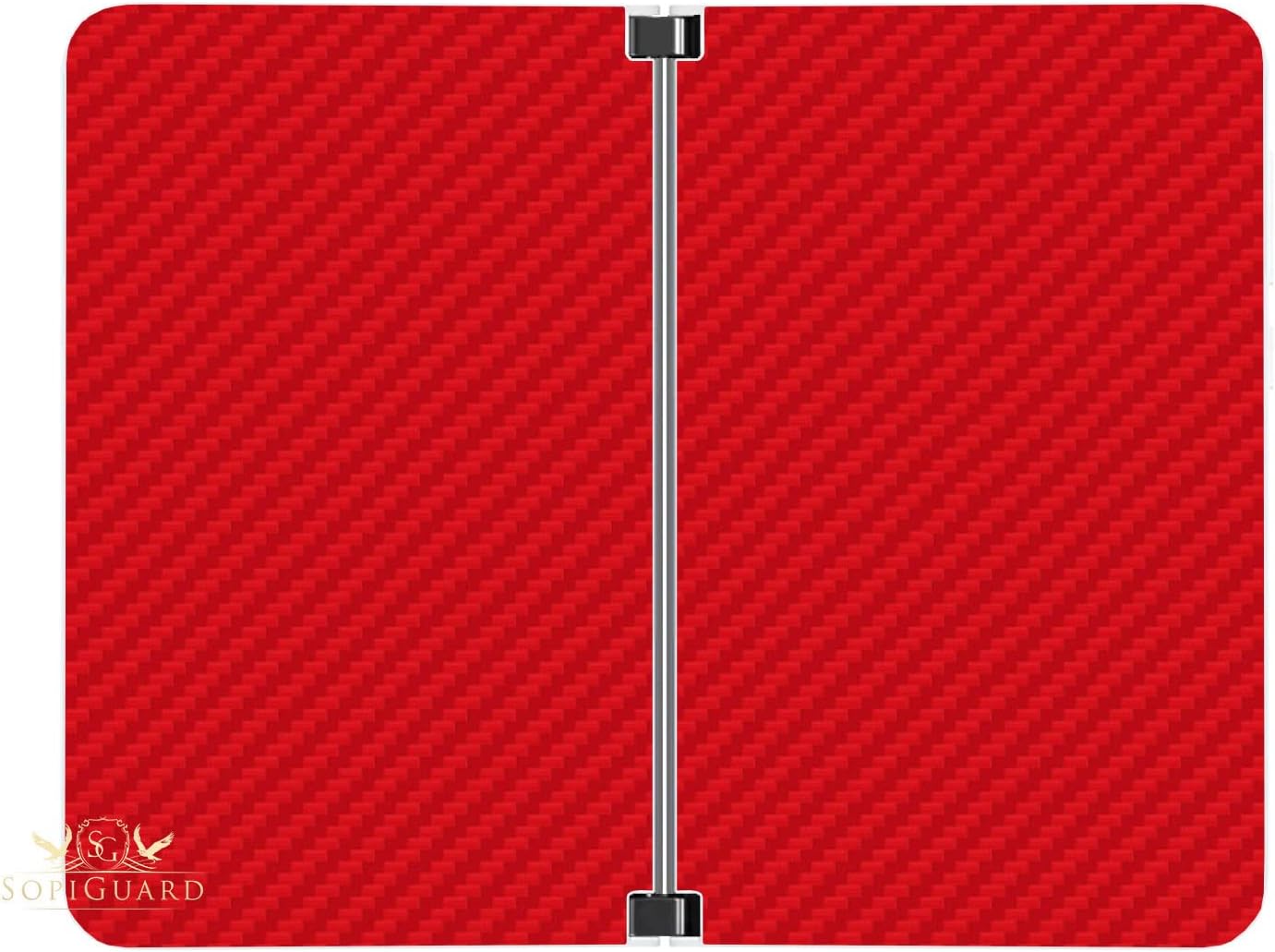 SopiGuard Sticker for Surface Duo Phone Edge-to-Edge Precision Vinyl Skin Wrap (Leather Textured)
