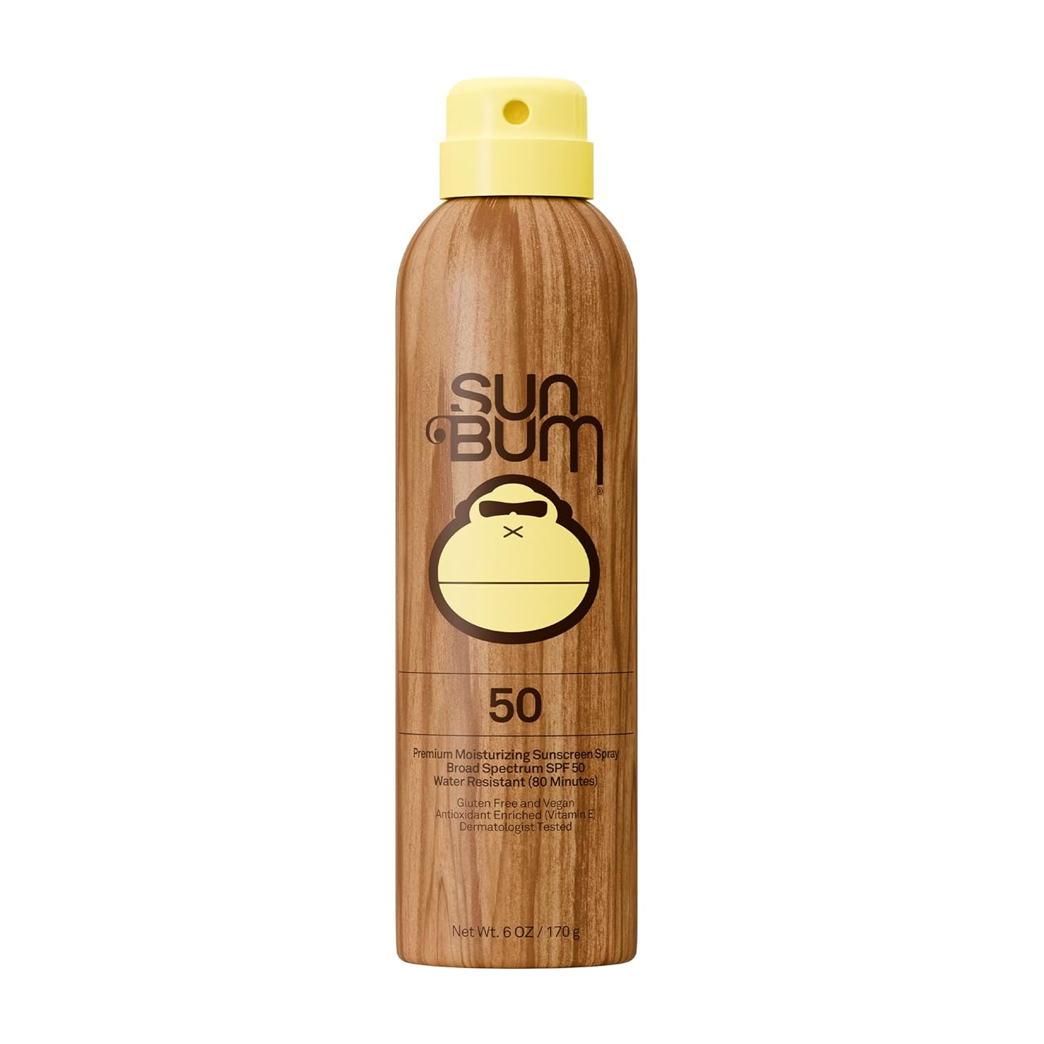 Sun Bum Original SPF 70 Broad Spectrum Sunscreen Body Spray - 6 oz | Moisturizing with Vitamin E, Vegan, Hawaii 104 Act Compliant (Made without Octinoxate & Oxybenzone)