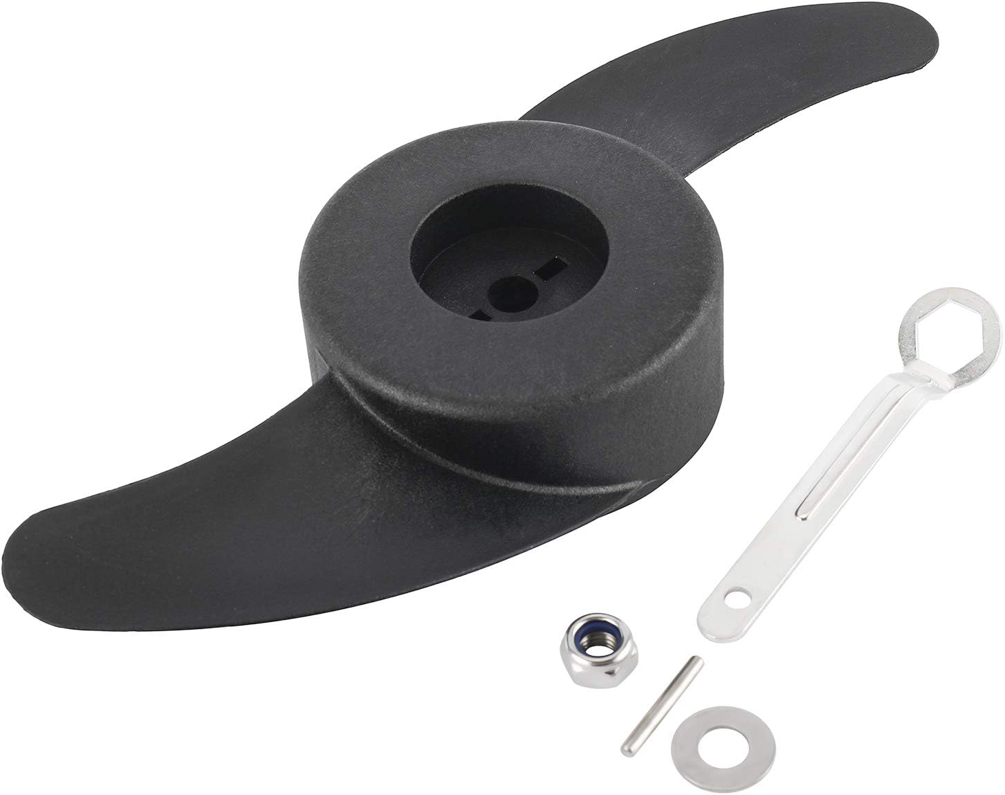 NovelBee 2 Blade Electric Trolling Motor Outboard Propeller,Power Prop Kit