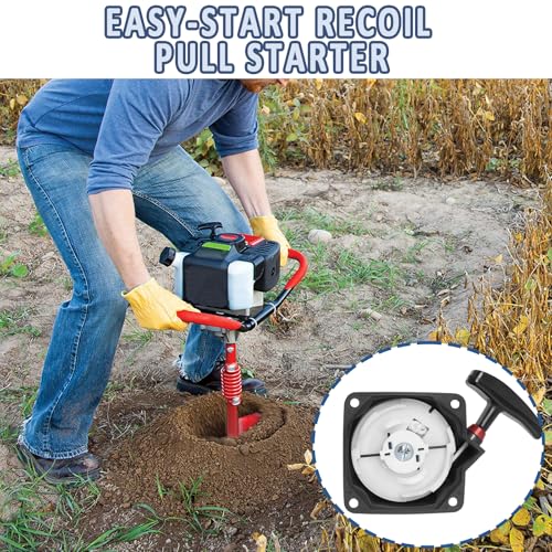 Podoy 63022 Pull Start Starter Recoil & 300430 Power Head for Earth Auger | Compatible with Earthquake E43 E43CE E43WC MD43