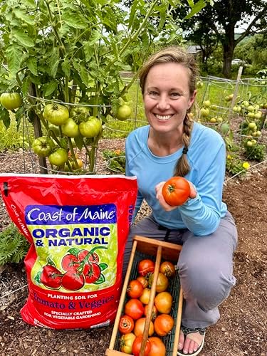 Coast of Maine Tomatoes and Veggies (20qt) Organic and Natural Planting Soil, Crafted for Vegetable Gardens and Organic Growers