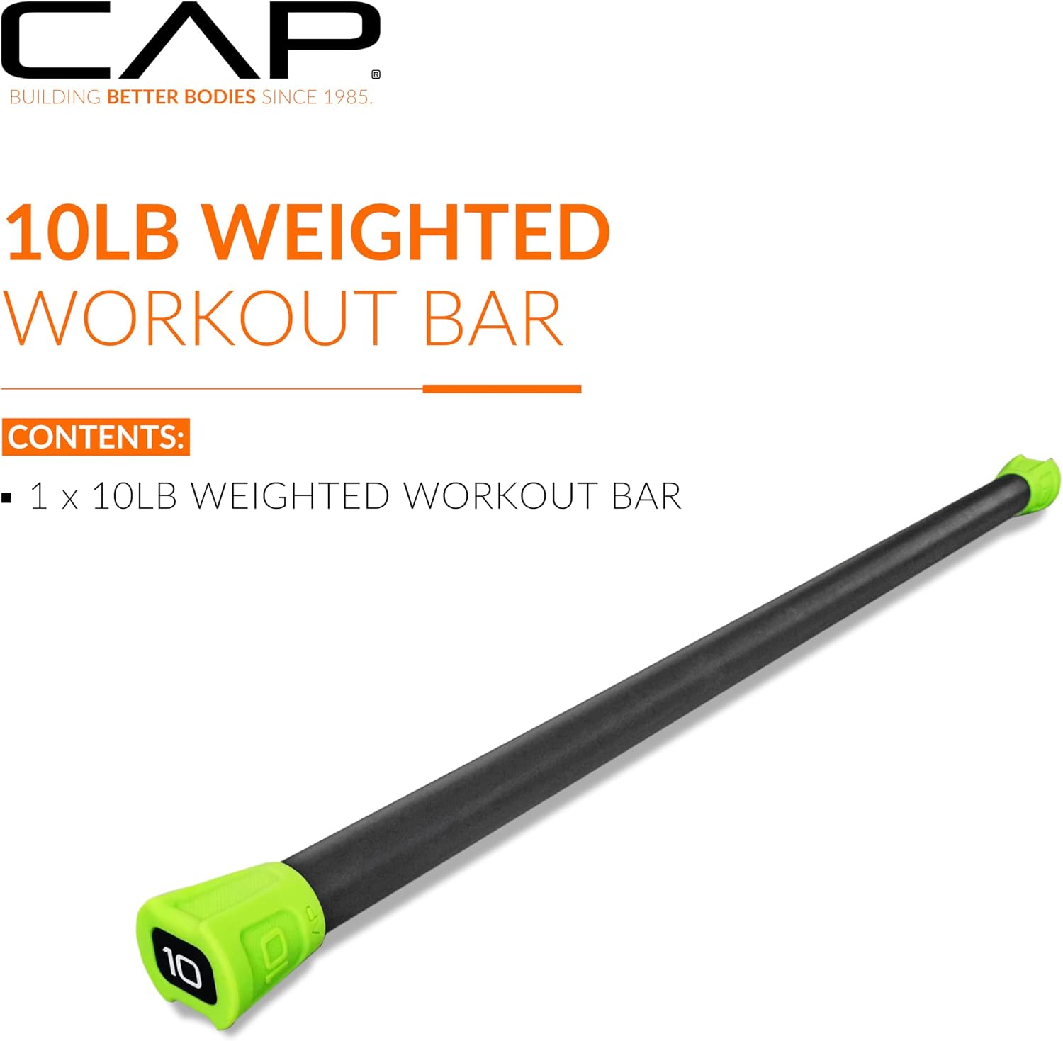 CAP Barbell Weighted Workout Bar | 5-20 lb | Multiple Options