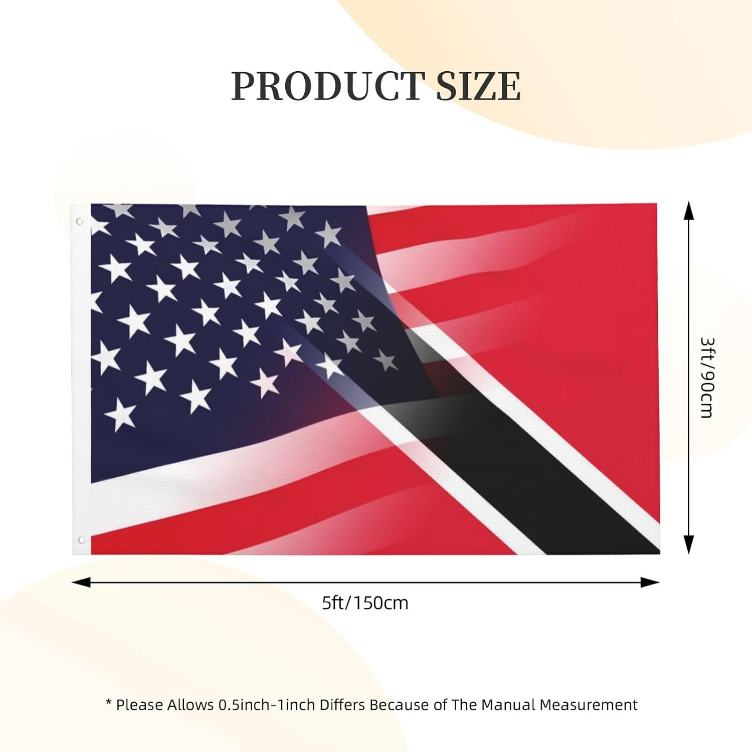 Nicaragua Nicaraguan And American Flag America USA 3x5 Ft Patriotic Banner Outdoor Indoor Decoration National Flags for Garden Car Yard Outside Decor
