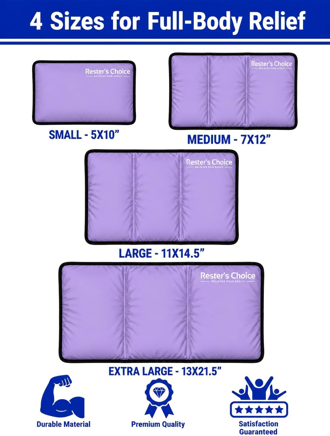 Gel Soft Flexible Ice Pack for Injuries Reusable - (Large: 11"x14.5") for Hip, Shoulder, Knee, Back - Comfy Cold Pack Compress for Swelling, Bruises, Surgery