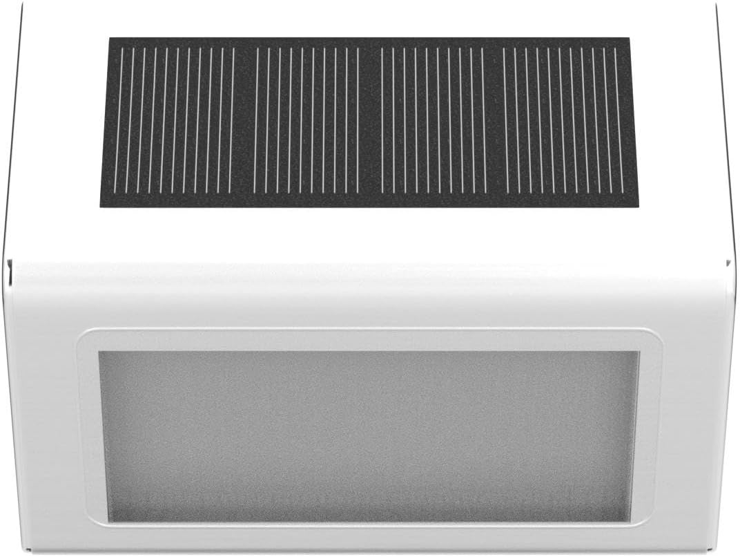 SOLPEX Solar Fence Lights, 12 Pack, Waterproof, Cold White