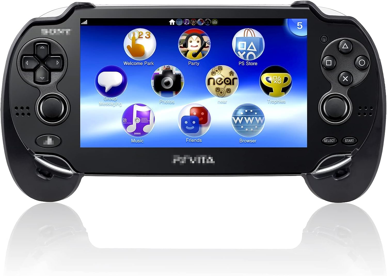 New Grips Hand Grip Compatible Durable Joypad Plastic Flexible Hand Grip Compatible with for PS Vita PSVita PlayStation Vita 1000 (PCH-1000), Black
