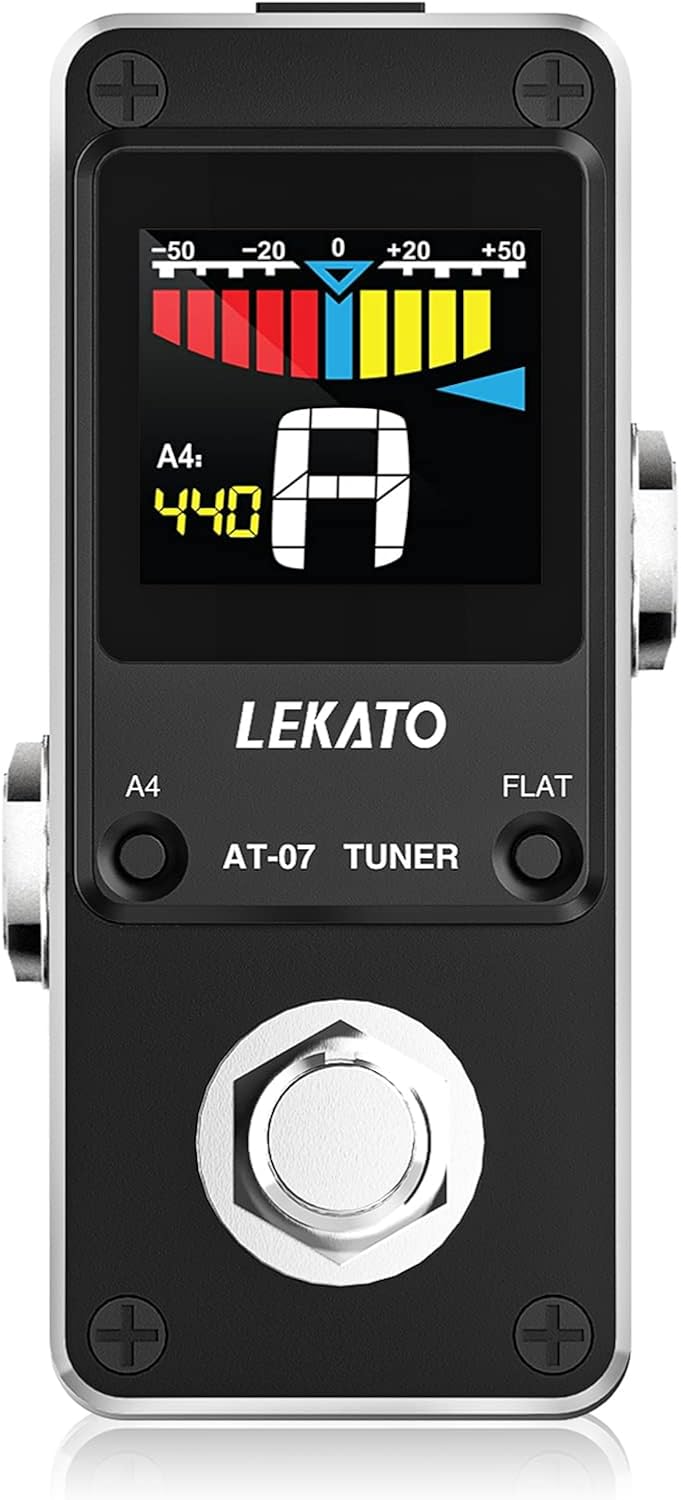 LEKATO Looper Guitar Pedal Guitar Loop Pedal Tuner Pedal 9 Loops 40 Minutes Record Time Unlimited Overdubs for Electric Guitar Bass (Black)