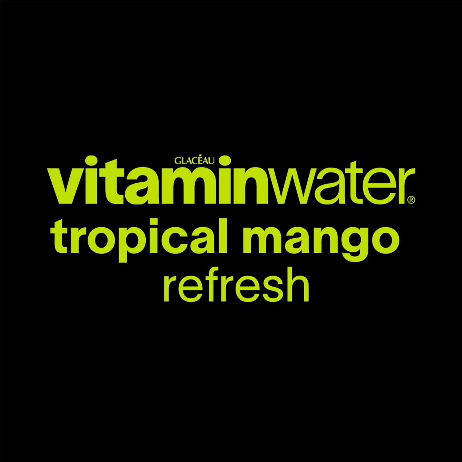 vitaminwater Refresh Tropical Mango, Flavored Water Beverage Bottles, 20 fl oz, 12 Pack