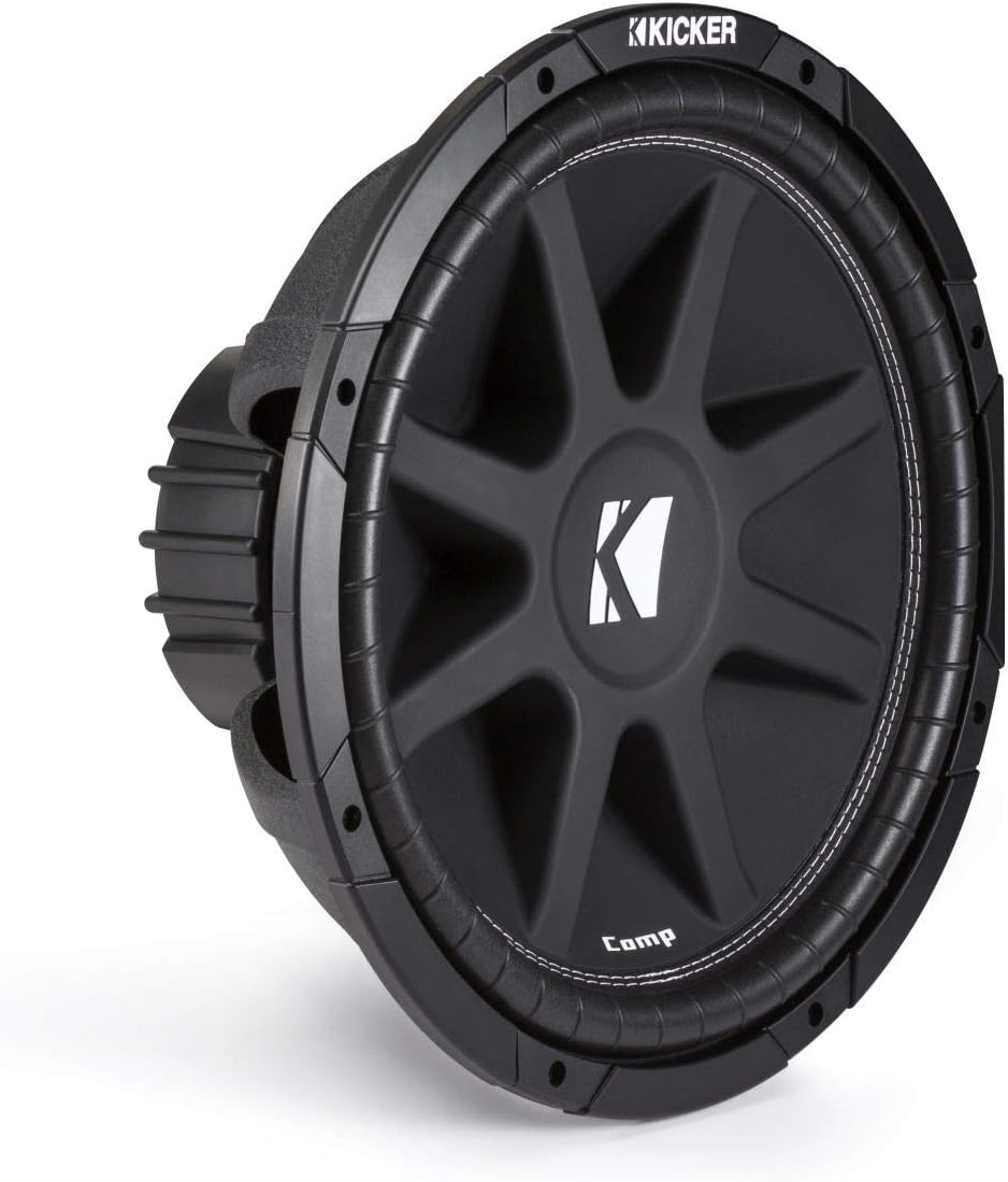 KICKER Comp 15-inch (38cm) Subwoofer, 4-Ohm, RoHS Compliant | Deep low-end punch, ported or sealed box ready, factory system upgrade