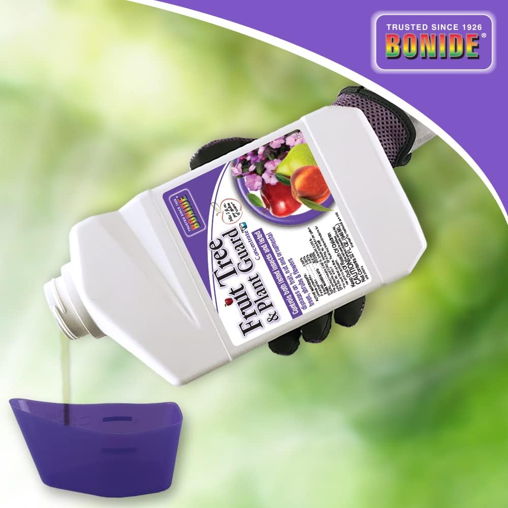 Bonide Fruit Tree & Plant Guard, 32 oz Concentrate | Multi-Purpose Fungicide, Insecticide, Miticide, For Home Gardening