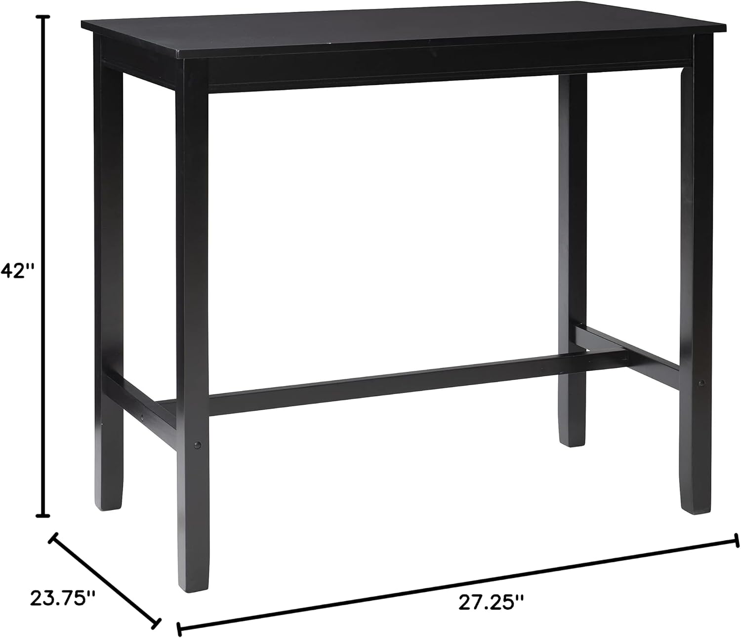 Linon Claridge Rustic Wood 36 inch Height Pub Table