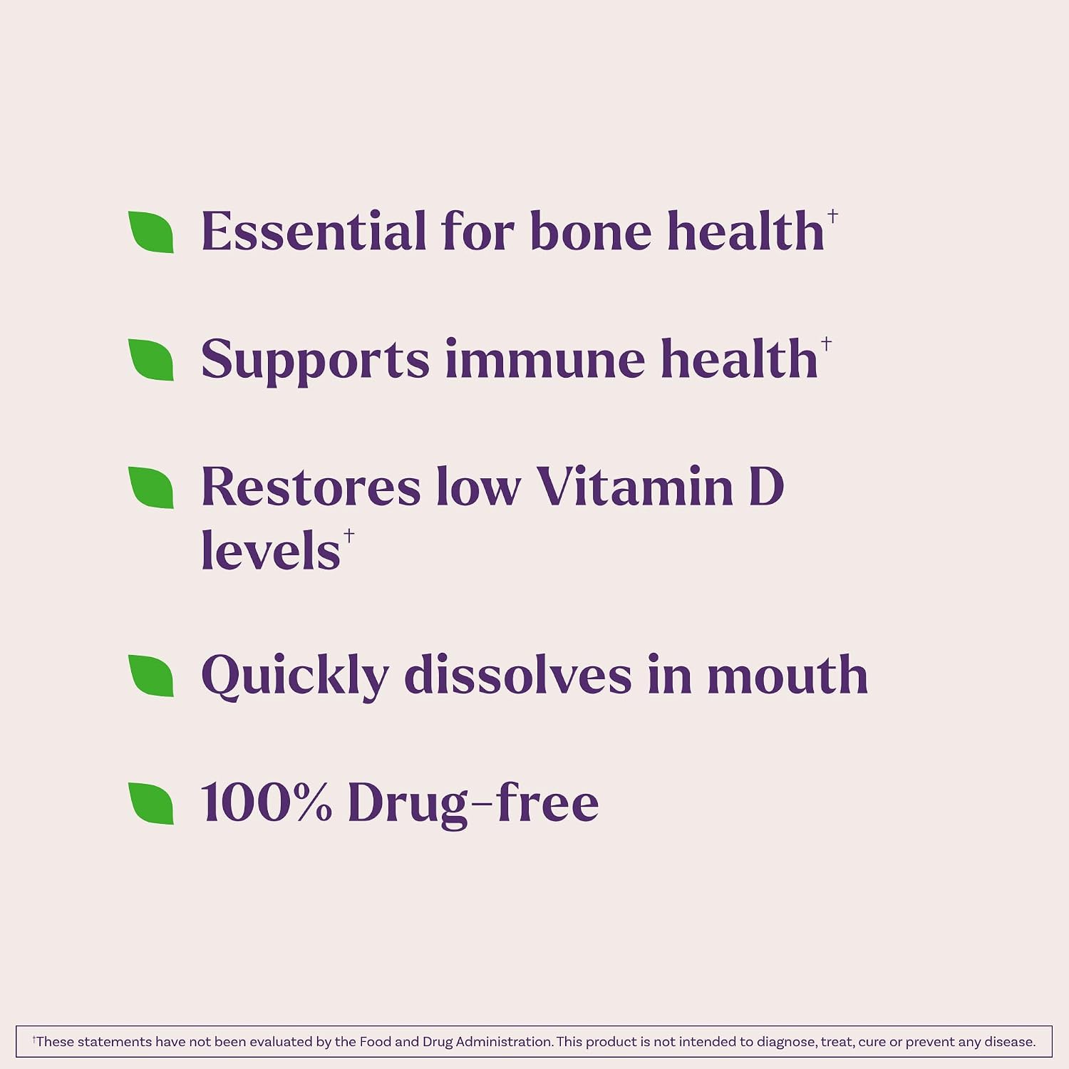 Natrol Vitamin D3 2, 000 IU Fast Dissolve, Bone & Joint Health, 90 Tablets | Dietary Supplement for Immune, Bone and Joint Health