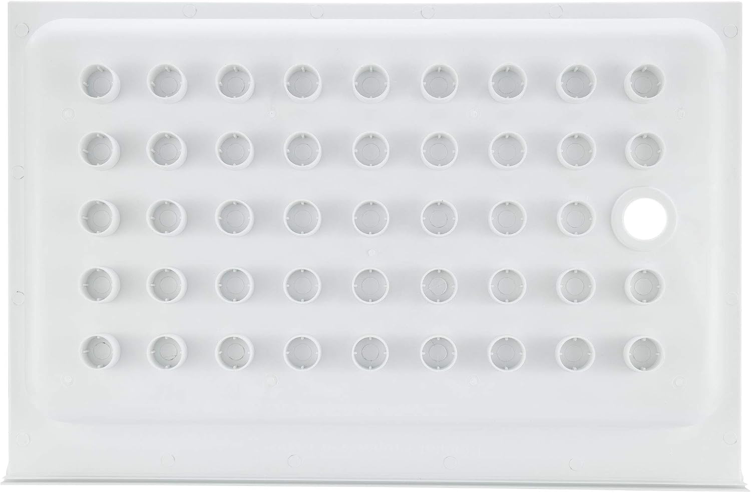 RecPro RV Shower Pan | 36" x 24" x 5" Right Drain in White | RV Shower Base | Camper Shower Pan