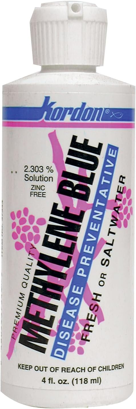 Kordon Methylene Blue Disease Preventative – Safe for Freshwater & Saltwater Aquariums, Prevents Fungal Infections & Treats Parasites