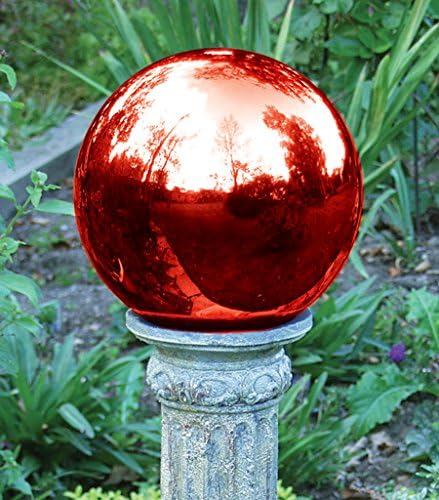 Echo Valley 8100 10-Inch Glass Gazing Globe, Mirror Finish, Blue