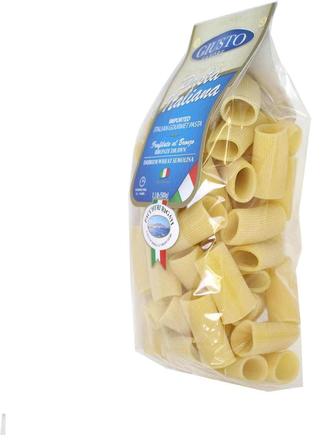 Giusto Sapore Italian Pasta - Caserecce 454g - Premium Organic Bronze Drawn Durum Wheat Semolina Gourmet Pasta Brand - Imported from Italy and Family Owned