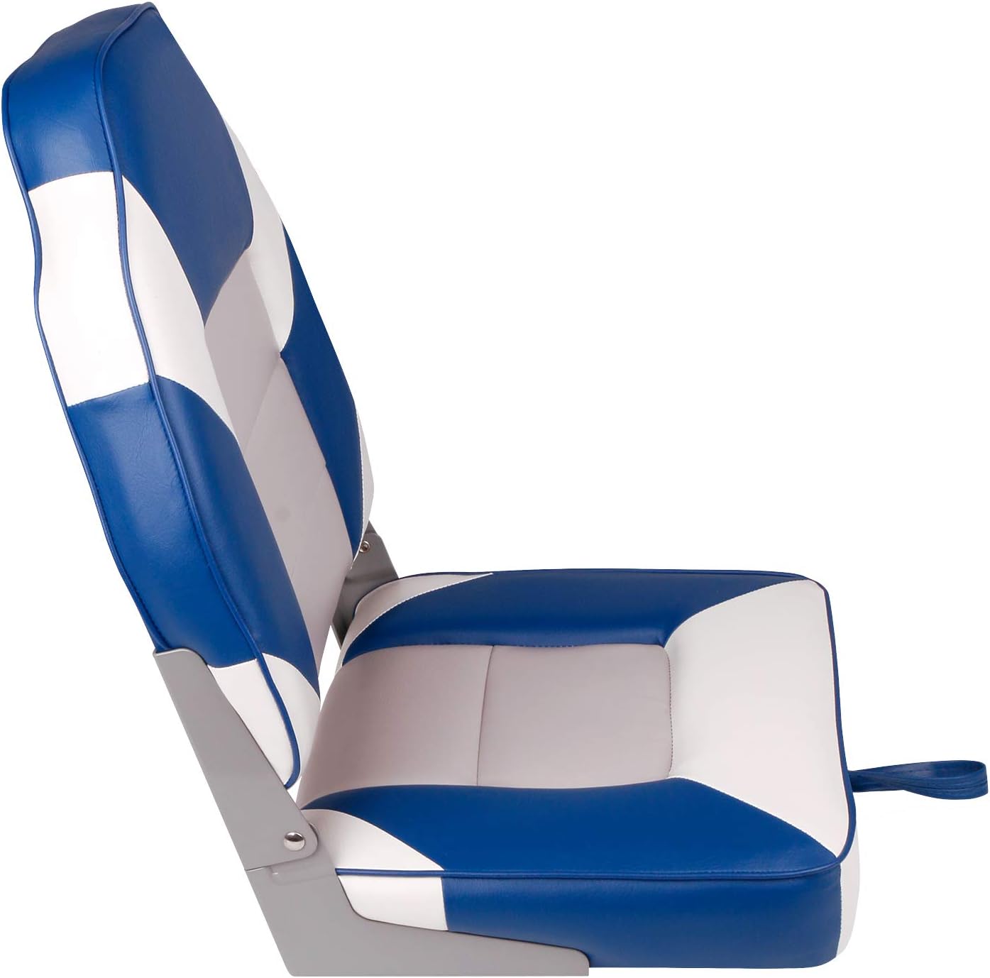 Leader Accessories Low/High Back Folding Fishing Marine Boat Seat 2 Pack