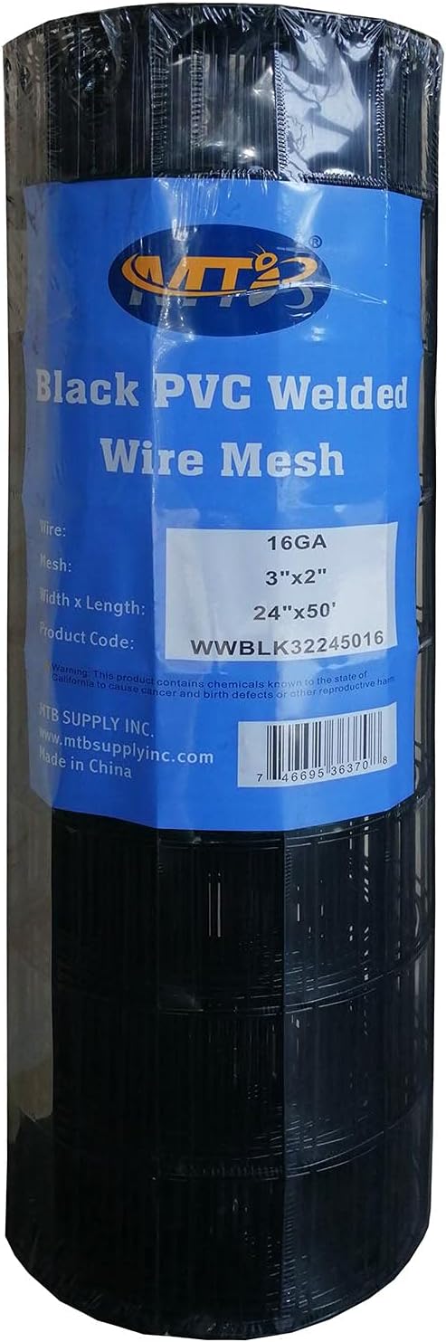16GA Galvanized 48in x 50ft-3in x 2in Welded Wire Mesh Garden Economy Fence