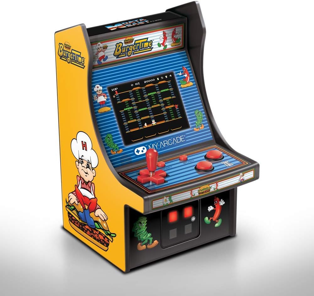 My Arcade Micro Player Mini Arcade Machine: Galaga Video Game, Fully Playable, 6.75 Inch Collectible, Color Display, Speaker, Volume Buttons, Headphone Jack - Electronic Games