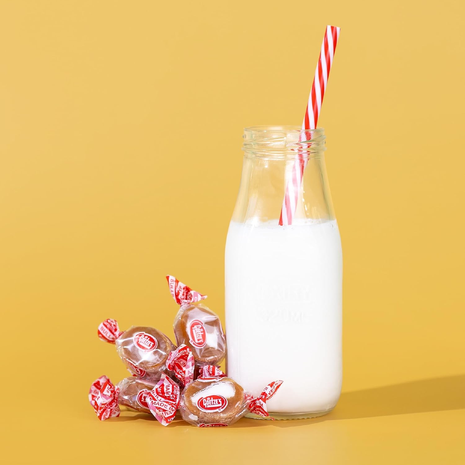 Goetze's Candy Classic Vanilla Caramel Creams, 5 lb Bulk Bag | Individually Wrapped Chewy Caramel & Vanilla Cream Treats, Fresh from the Factory