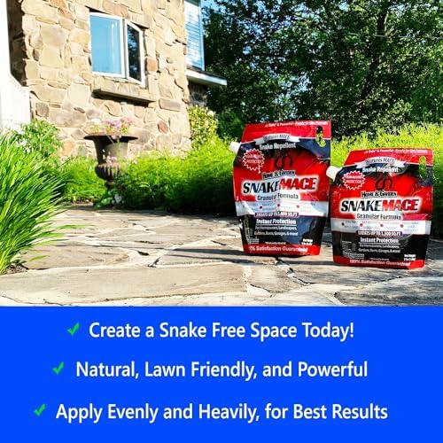 Nature's MACE Snake Mace Snake Repellent 48 oz Granules | Snake Repellent Granules for Yard, Outdoor Use, Keep Away Reptiles, Home, Garden, Granular Deterrent, Plant Friendly.