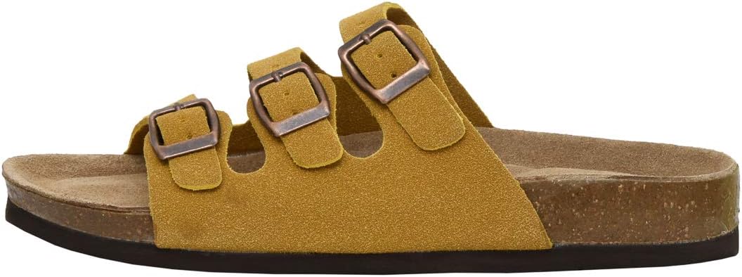CUSHIONAIRE Women's Lela Cork footbed Sandal with +Comfort