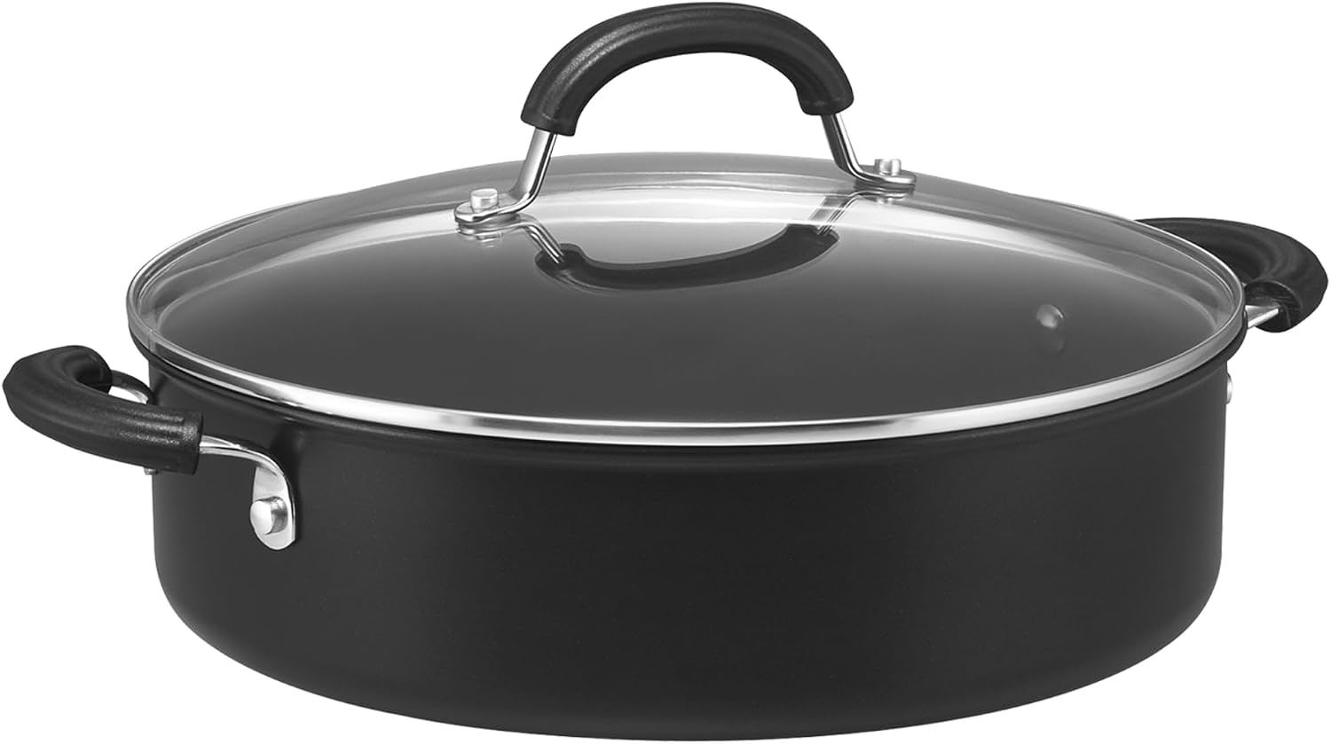 Circulon - Total - Saute Pan with Lid 28cm - Durable Non Stick - Hard Anodised - Induction - Oven and Dishwasher Safe - Lifetime Guarantee
