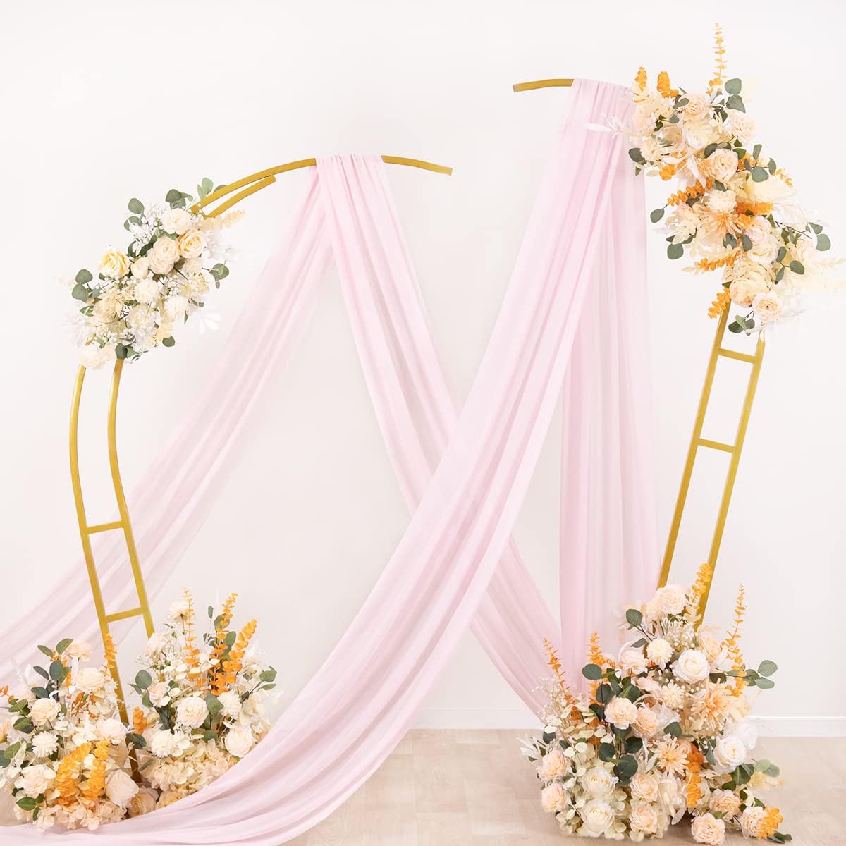 Wedding Arch Draping Fabric Sheer Chiffon Curtain Drape Wedding Party Decor